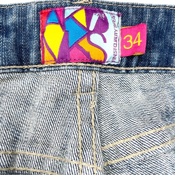 AKDMKS Akademiks Women’s Patch Distressed Jeans - Picture 7 of 14